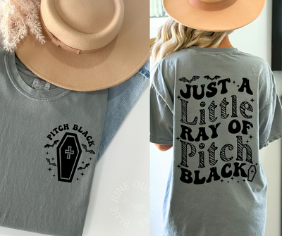 Just A Ray of Pitch Black | Comfort Colors® Witchy Goth Tee