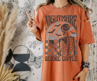 Nightmare Before Coffee | Skelly Comfort Colors® Tee