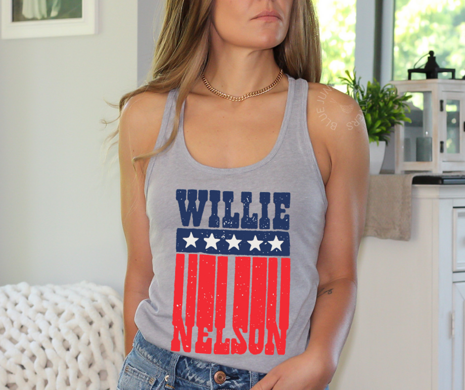 Willie USA | Women's Fourth of July Tank Top