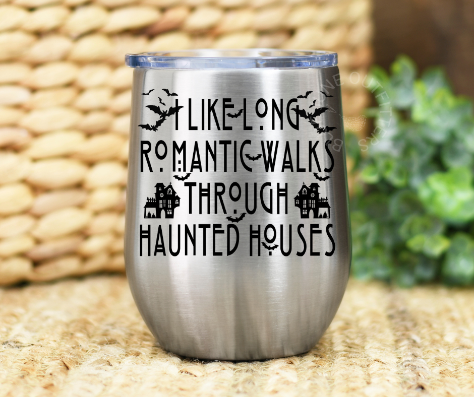 Haunted Houses | Spooky Stainless Steel Tumbler
