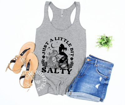 A Little Bit Salty | Women's Beach Racerback Tank Top