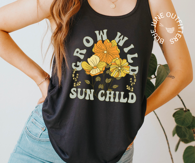 Grow Wild Sun Child | Flowy Racerback Tank Women's 