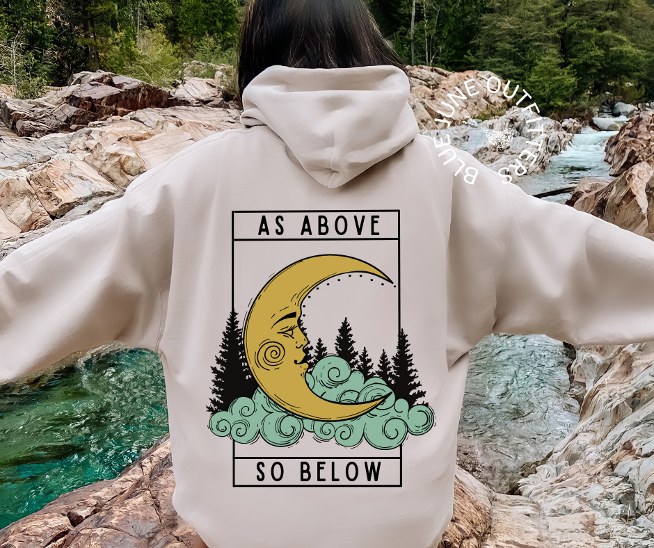 As Above So Below | Witchy Bohemian Hoodie