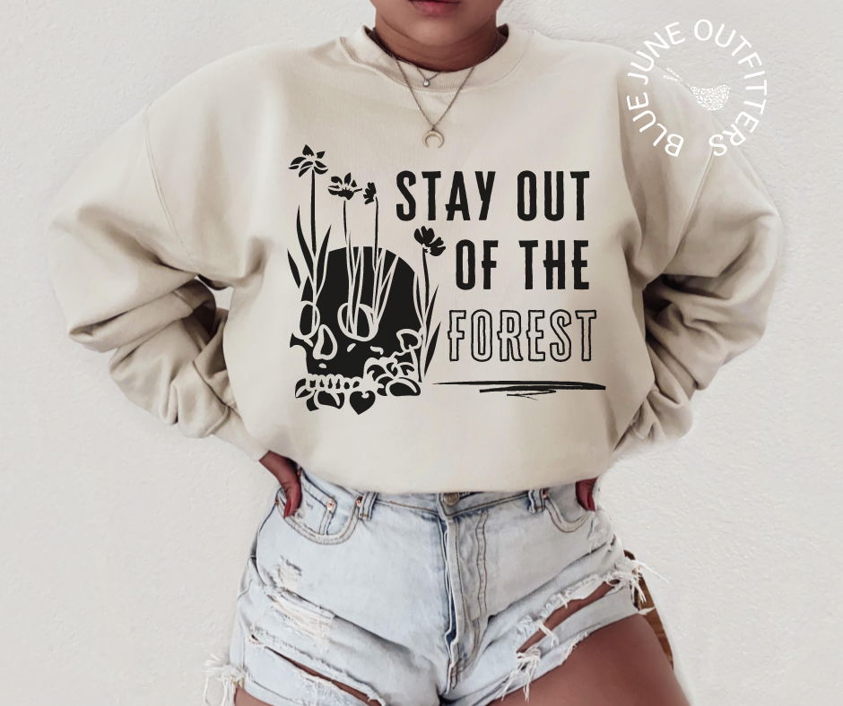 Stay Out Of The Forest | MFM True Crime Crewneck Sweatshirt