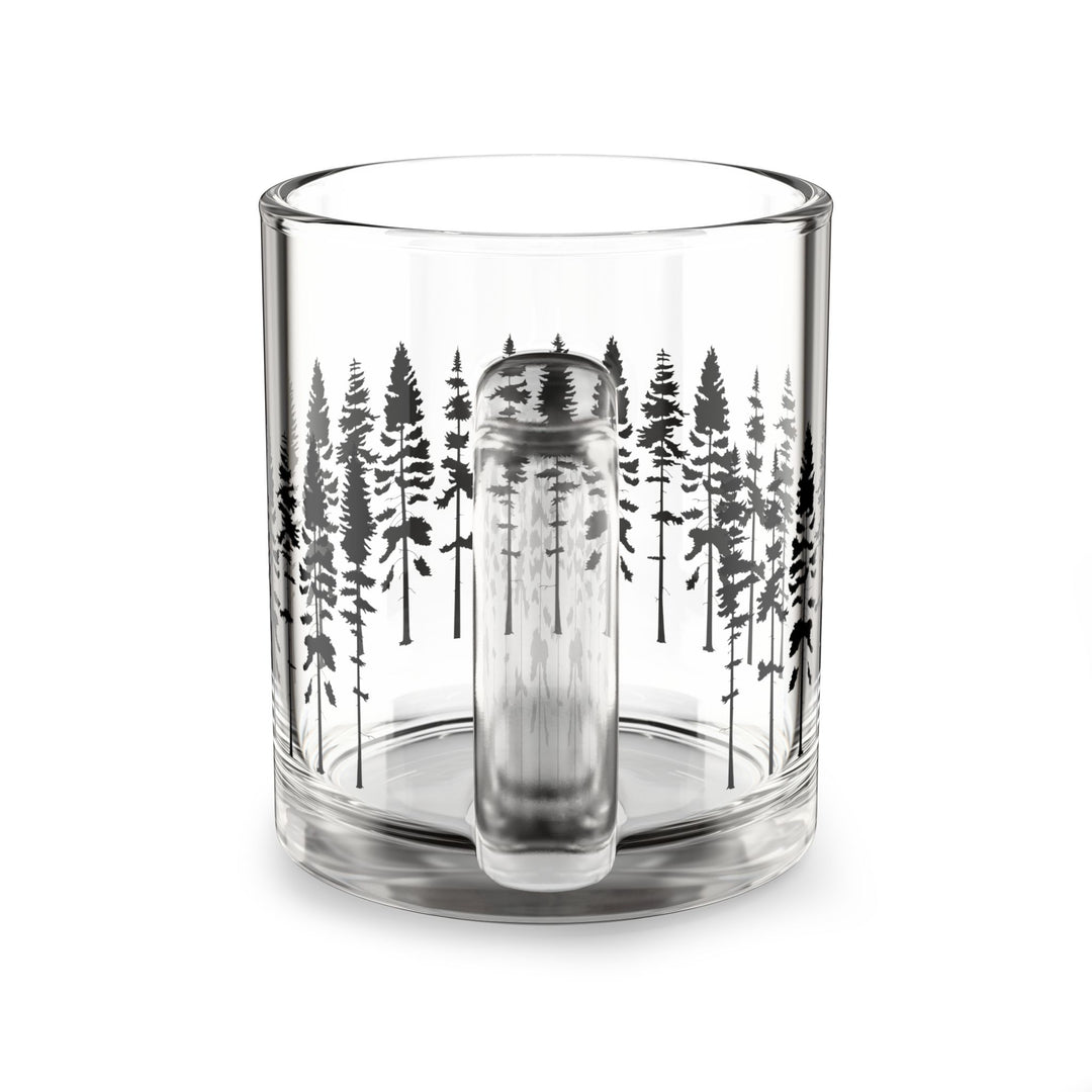 Fir Tree Clear Glass Mug