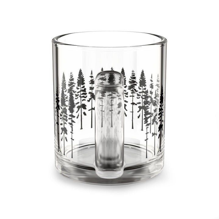 Fir Tree Clear Glass Mug