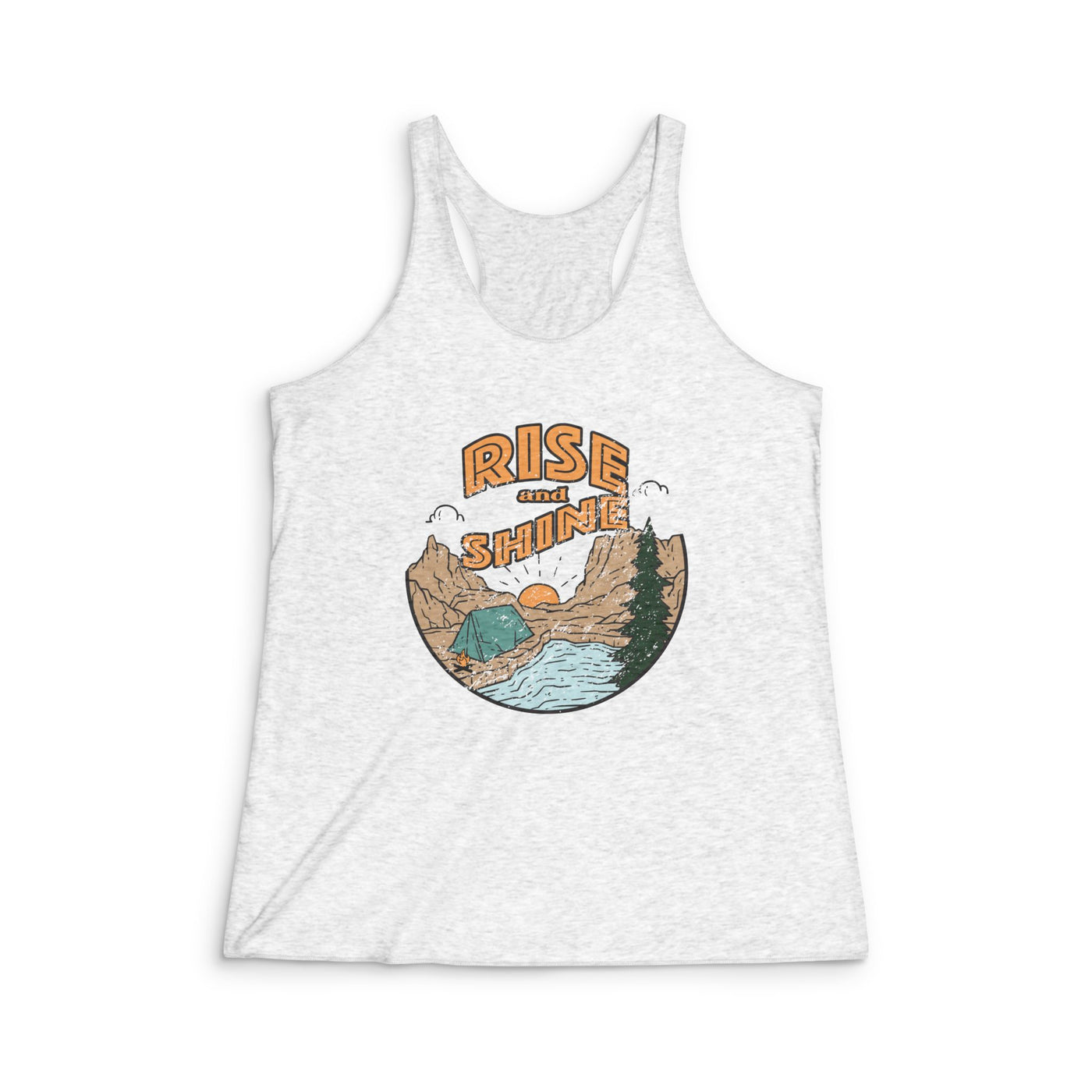 Rise and Shine | Women's Camping Racerback Tank Top