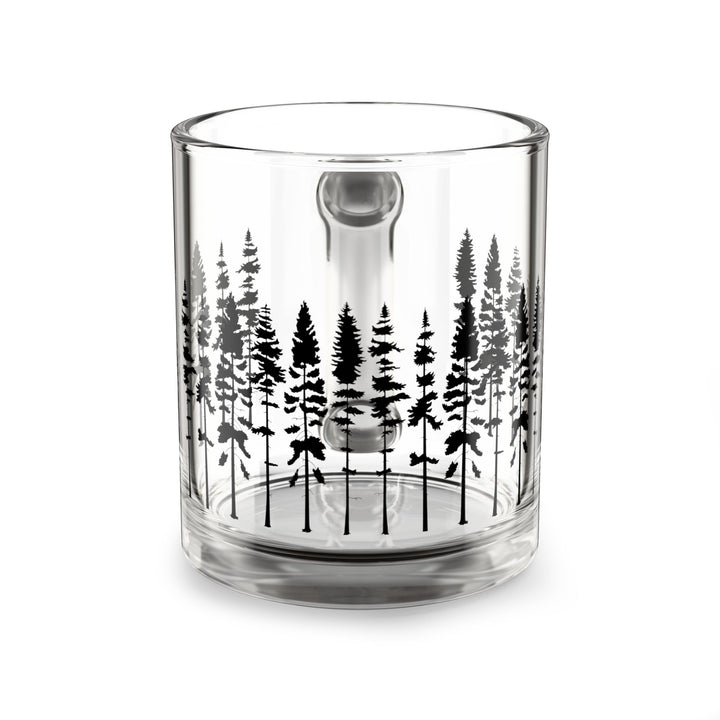 Fir Tree Clear Glass Mug
