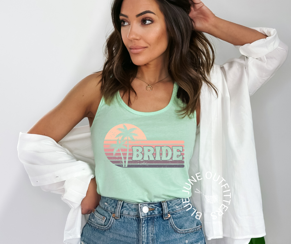 Tropical Bride Tank Top | Bachelorette Party Shirts