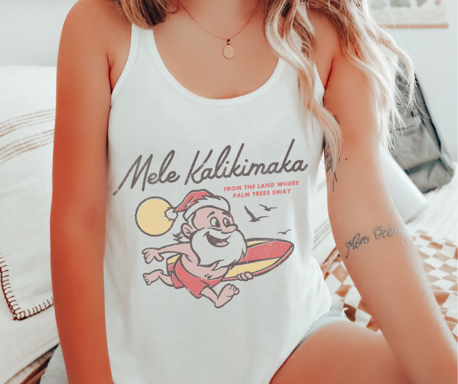 MELE KALIKIMAKA | HAWAII CHRISTMAS TANK TOP