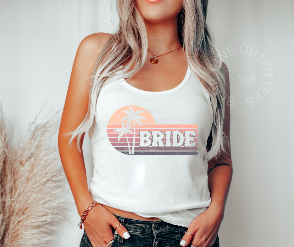 Tropical Bride Tank Top | Bachelorette Party Shirts