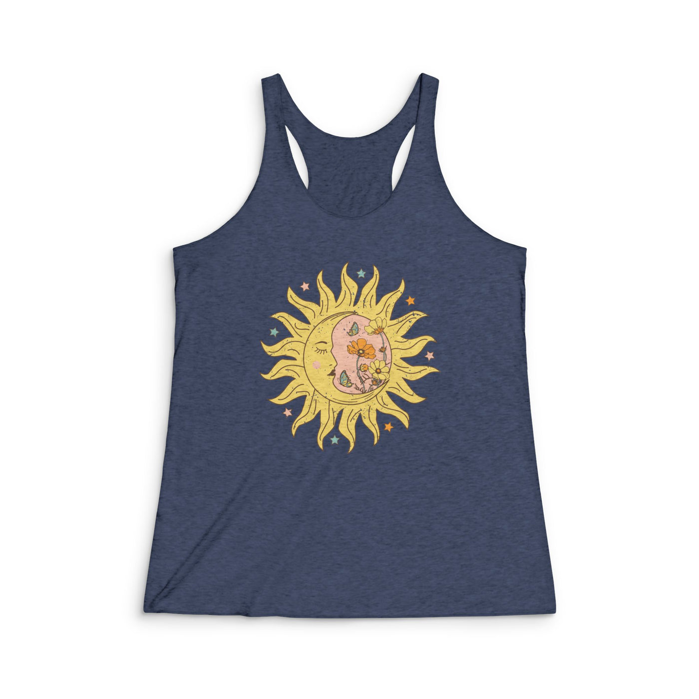 Women's Retro Celestial Racerback Tank Top