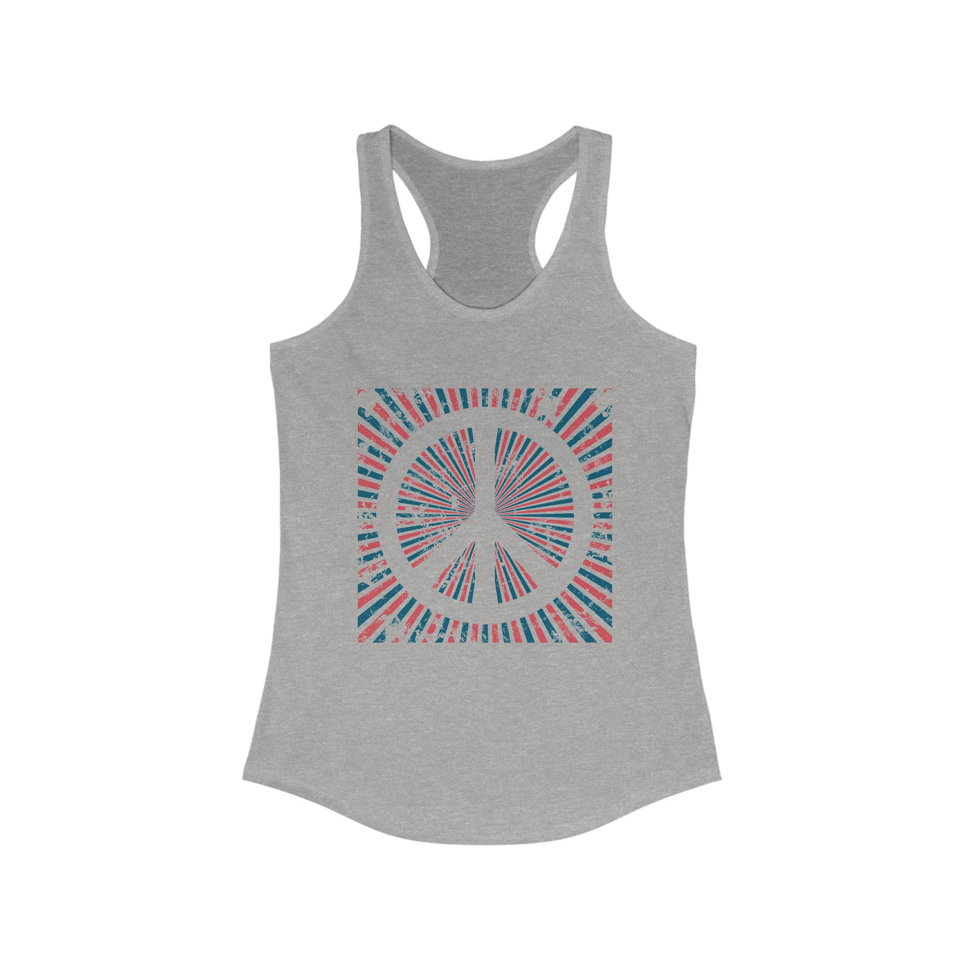 Retro Red White Blue Peace | Fourth of July Tank Top