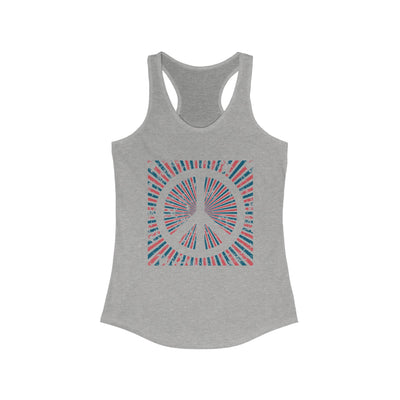 Retro Red White Blue Peace | Fourth of July Tank Top