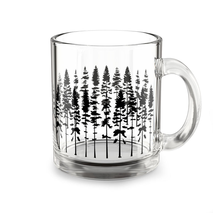 Fir Tree Clear Glass Mug