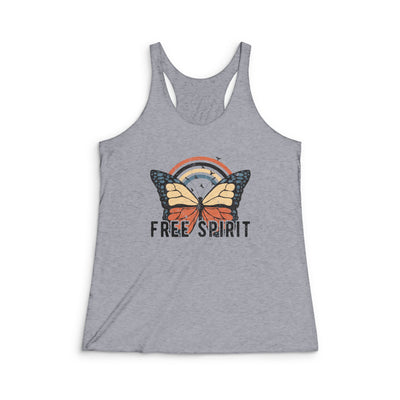 Free Spirit Butterfly | Women's Boho Racerback Tank Top