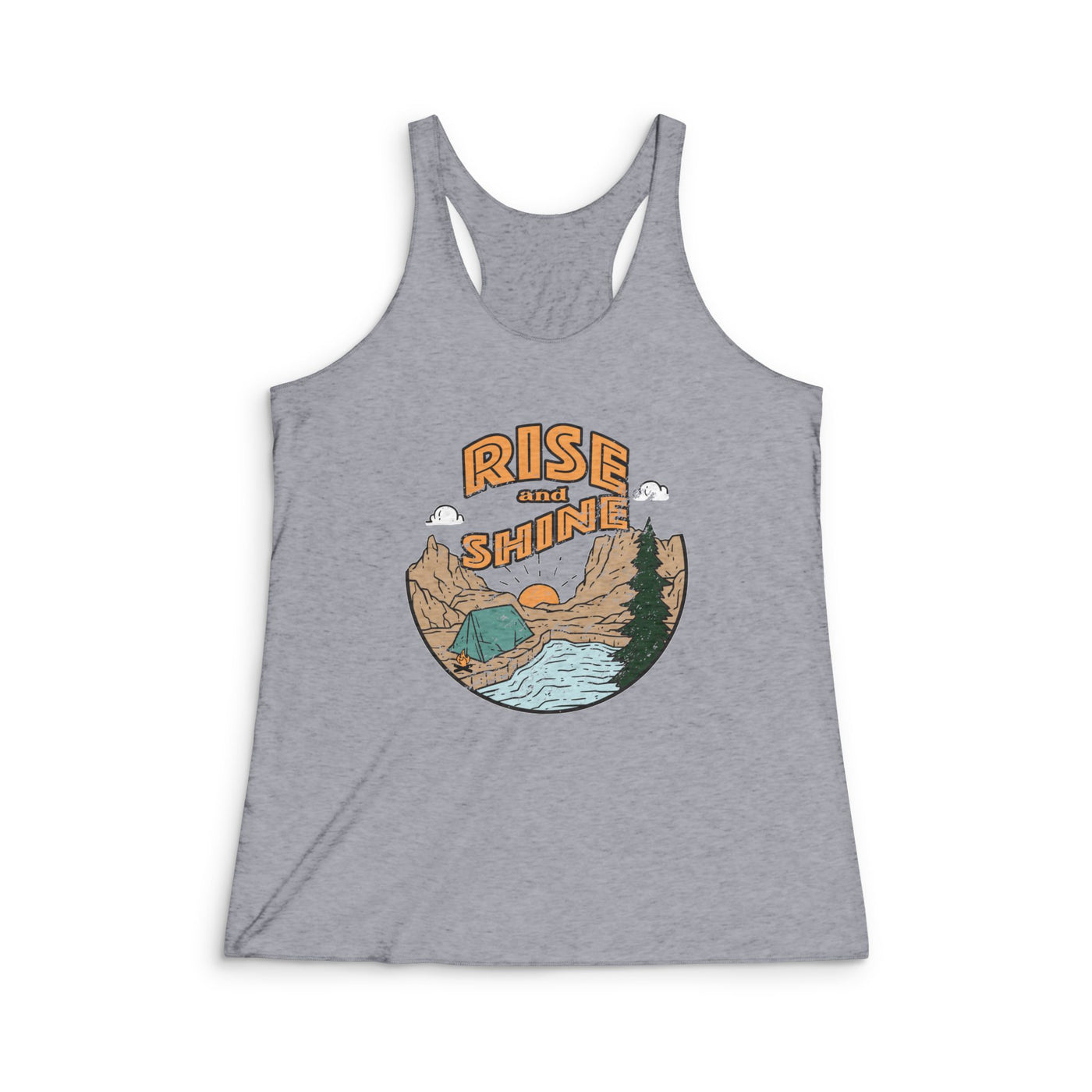 Rise and Shine | Women's Camping Racerback Tank Top