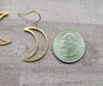 Bohemian Crescent Moon Earrings