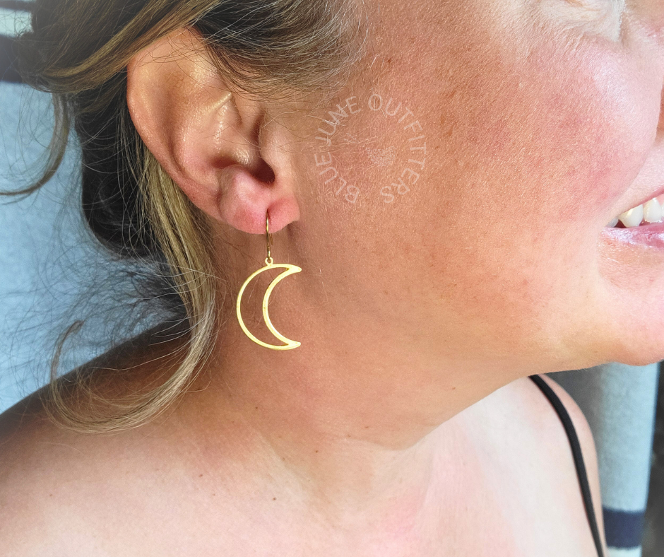 Bohemian Crescent Moon Earrings