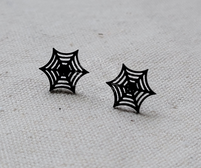 Spiderweb Stud Earrings