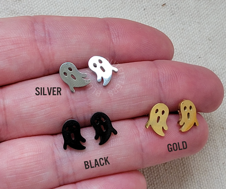 Spooky Ghost Stud Earrings
