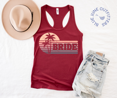 Tropical Bride Tank Top | Bachelorette Party Shirts