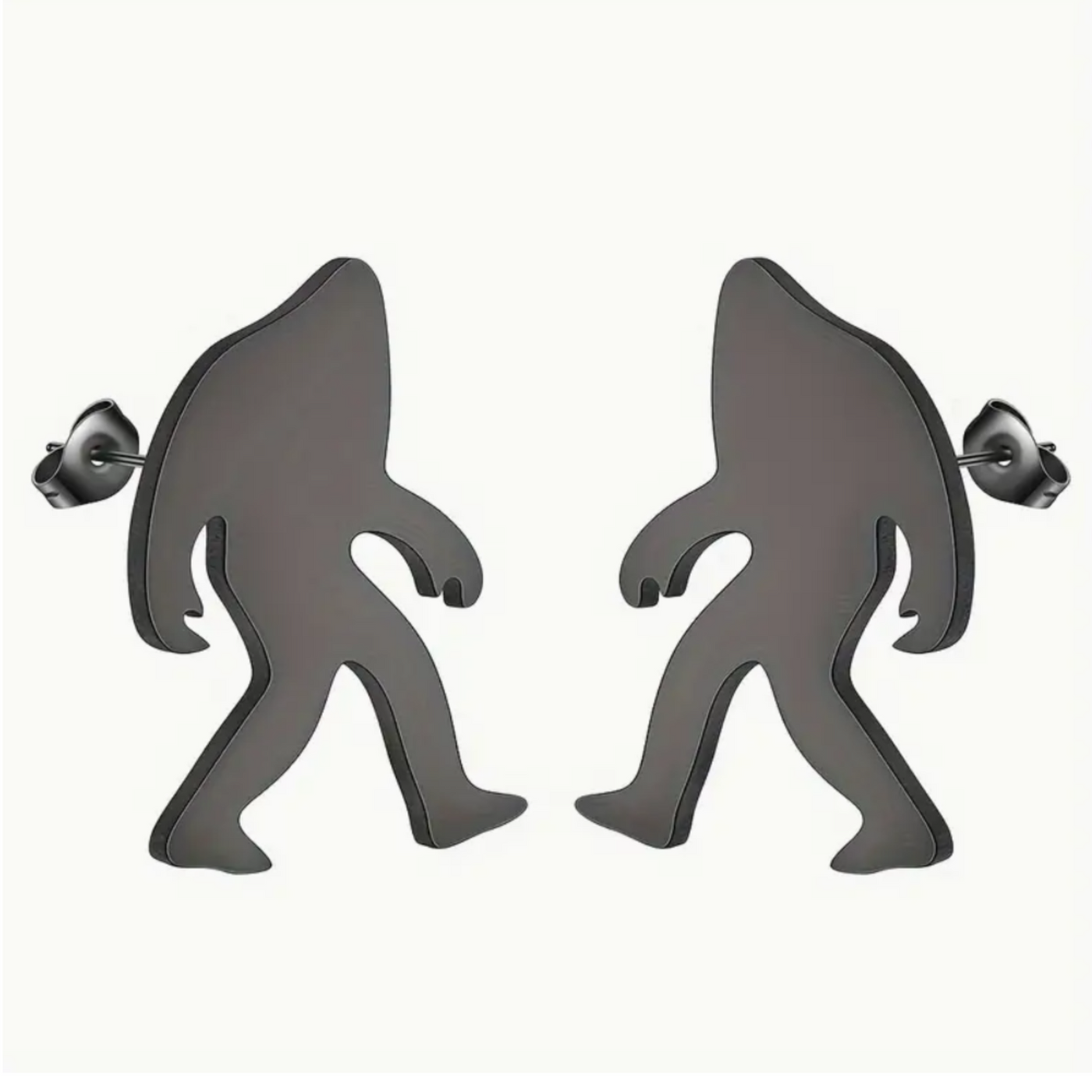 Bigfoot/Sasquatch stainless steel stud earrings