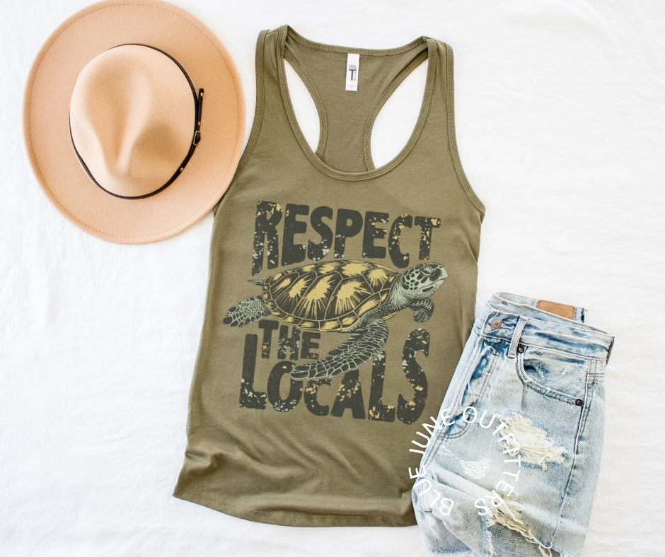 Respect the Locals | Women's Marine Life Racerback Tank Top