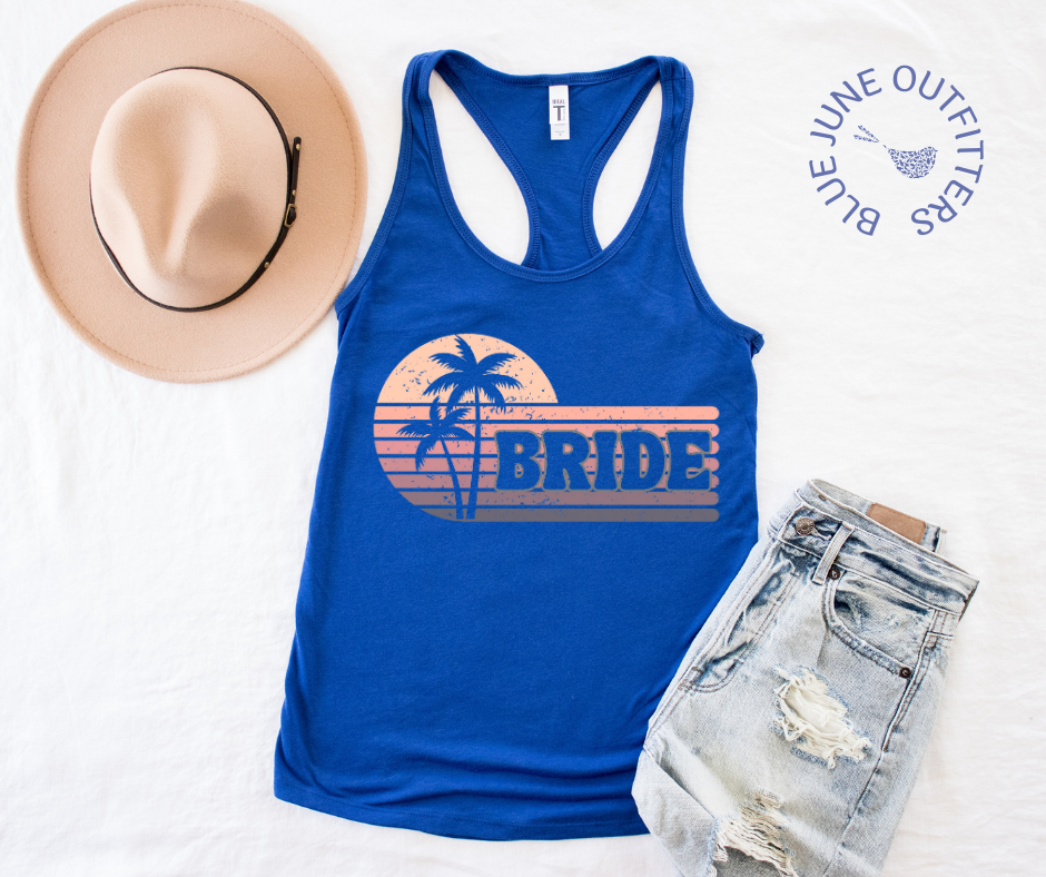 Tropical Bride Tank Top | Bachelorette Party Shirts