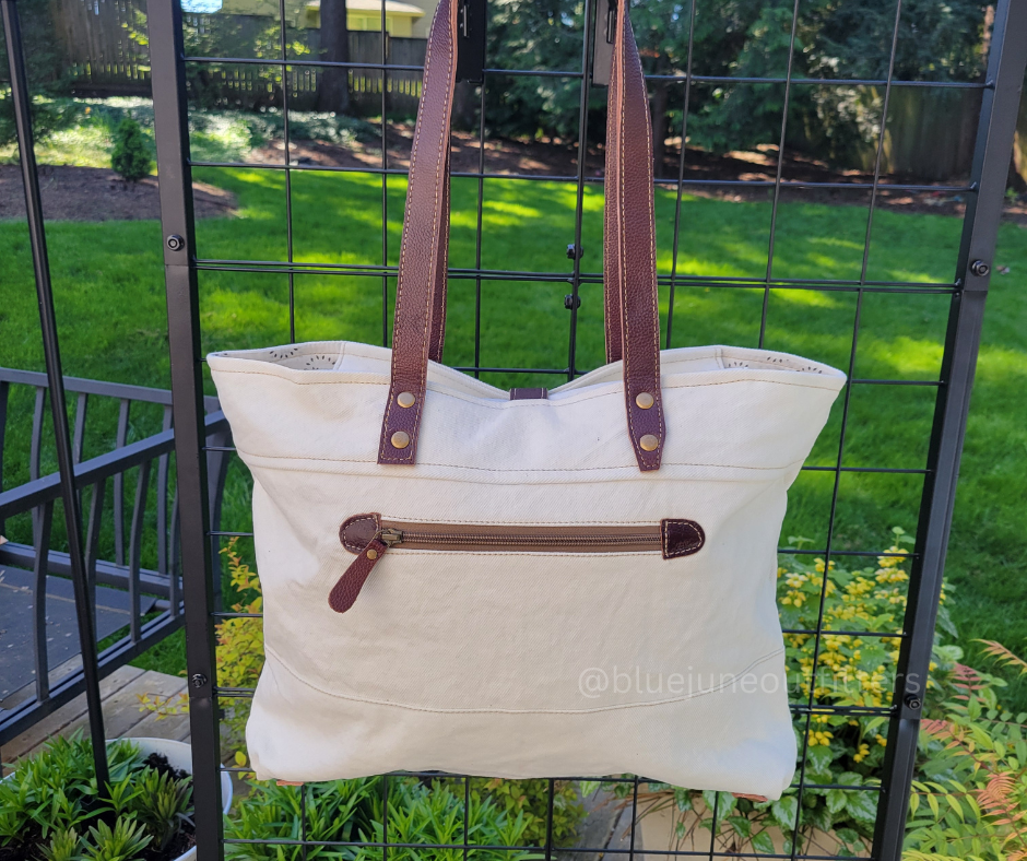 Pure Bliss Canvas & Leather Weekender Bag