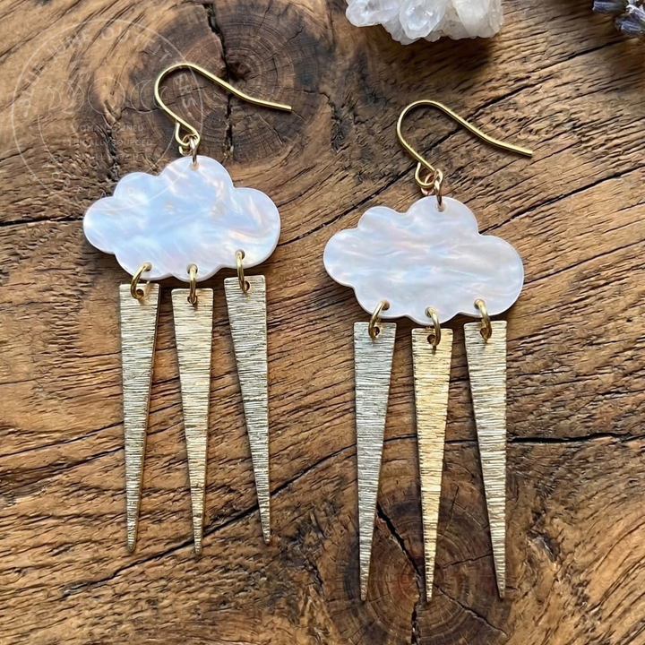 Boho Rain Cloud Earrings