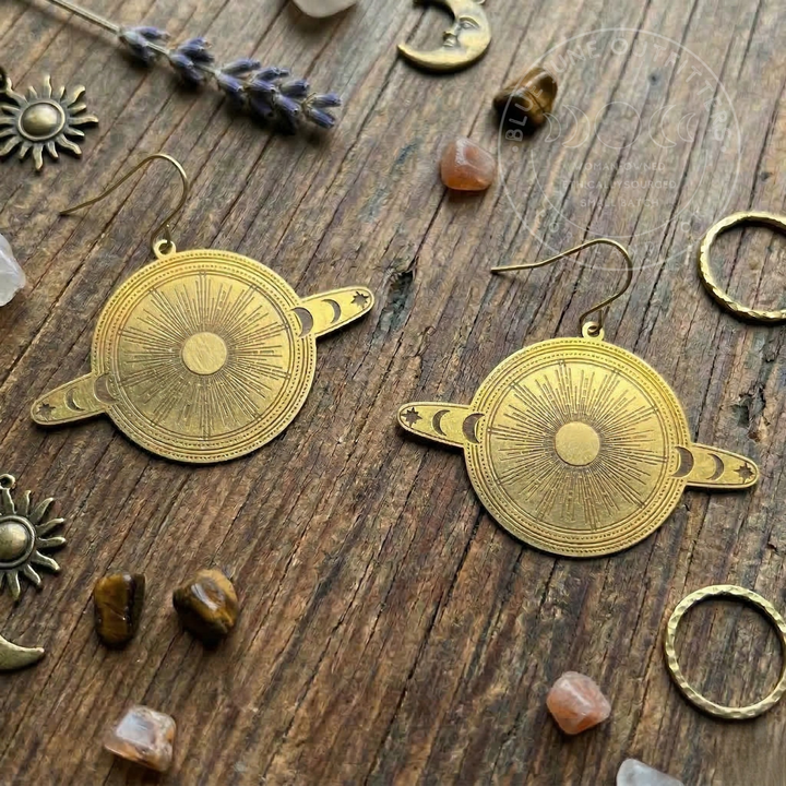 Celestial Moon Phase Earrings