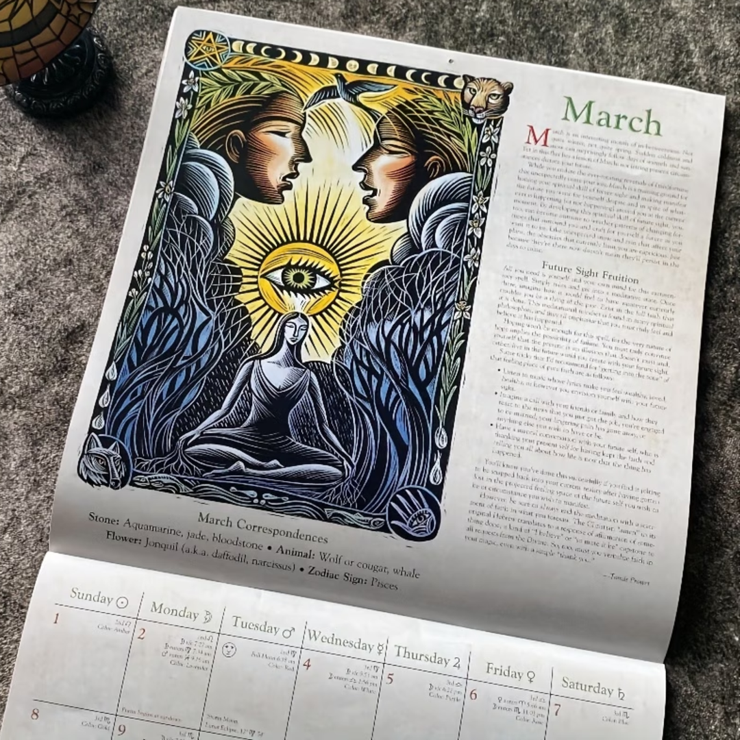 2026 Llewellyn’s Witches’ Calendar – Lunar, Sabbat & Astrology Wall Calendar