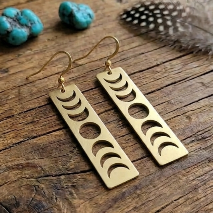 Luna Cycle Moon Phase Earrings