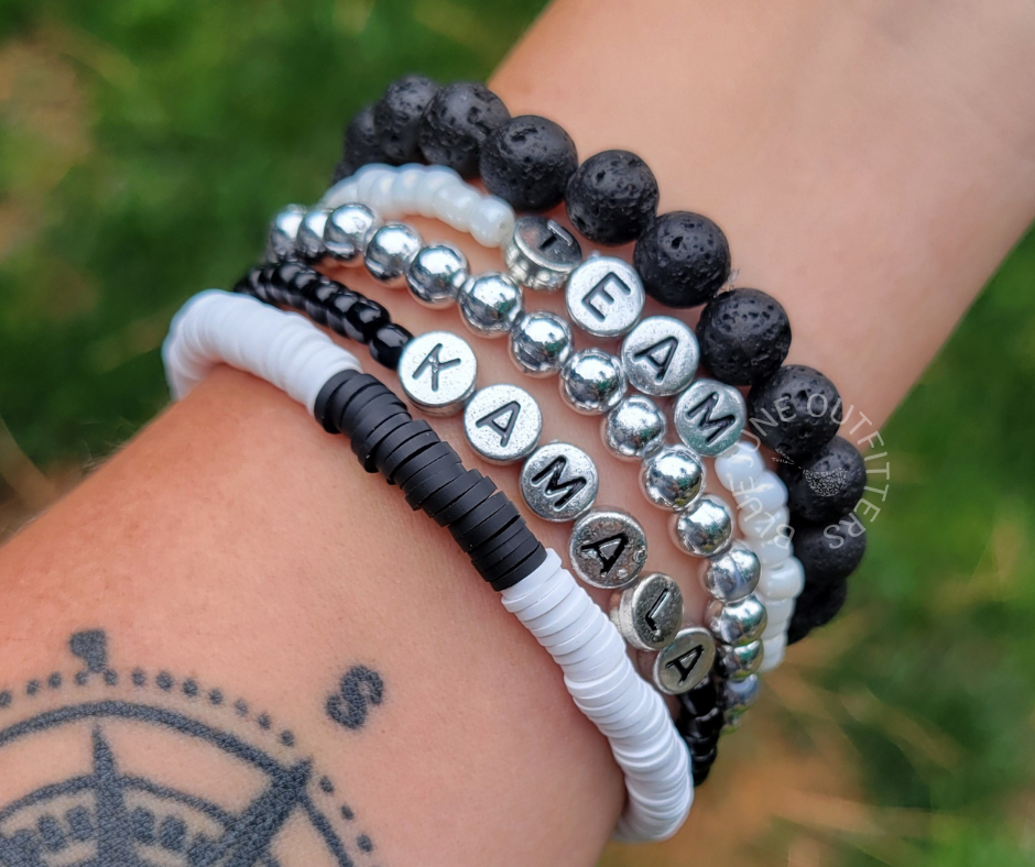 TEAM KAMALA | SET OF 5 BEADED FRIENDSHIP BRACELETS