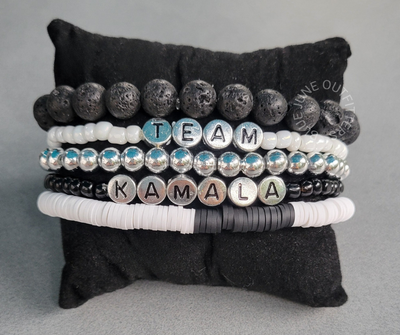 TEAM KAMALA | SET OF 5 BEADED FRIENDSHIP BRACELETS