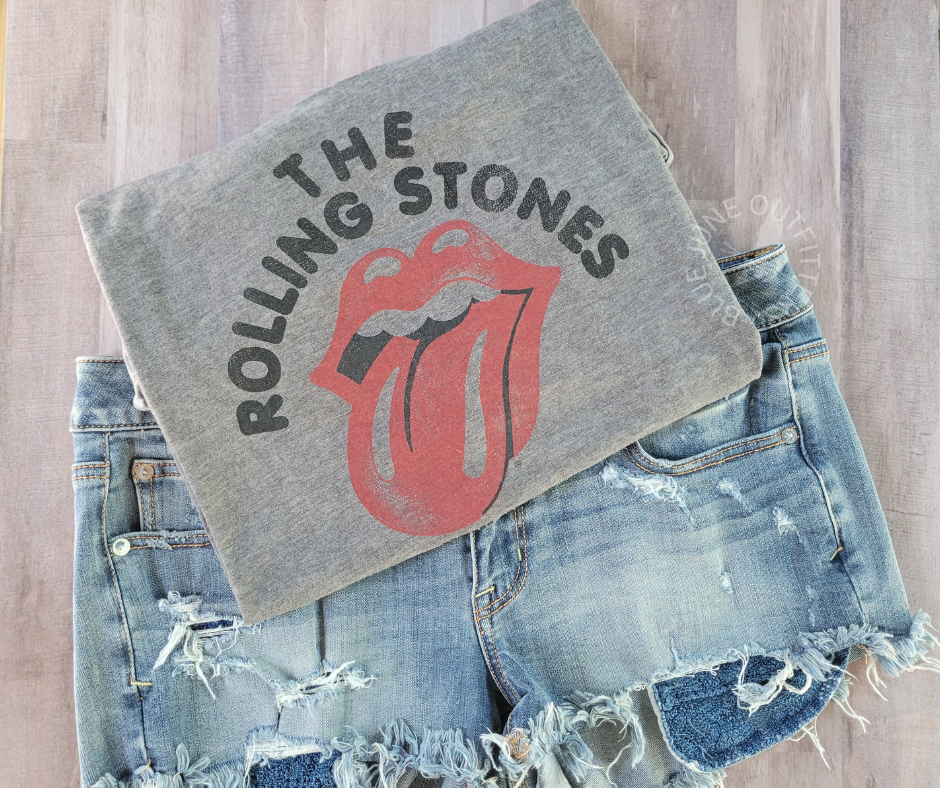 Ladies The Rolling Stones Burnout Tee | Officially Licensed