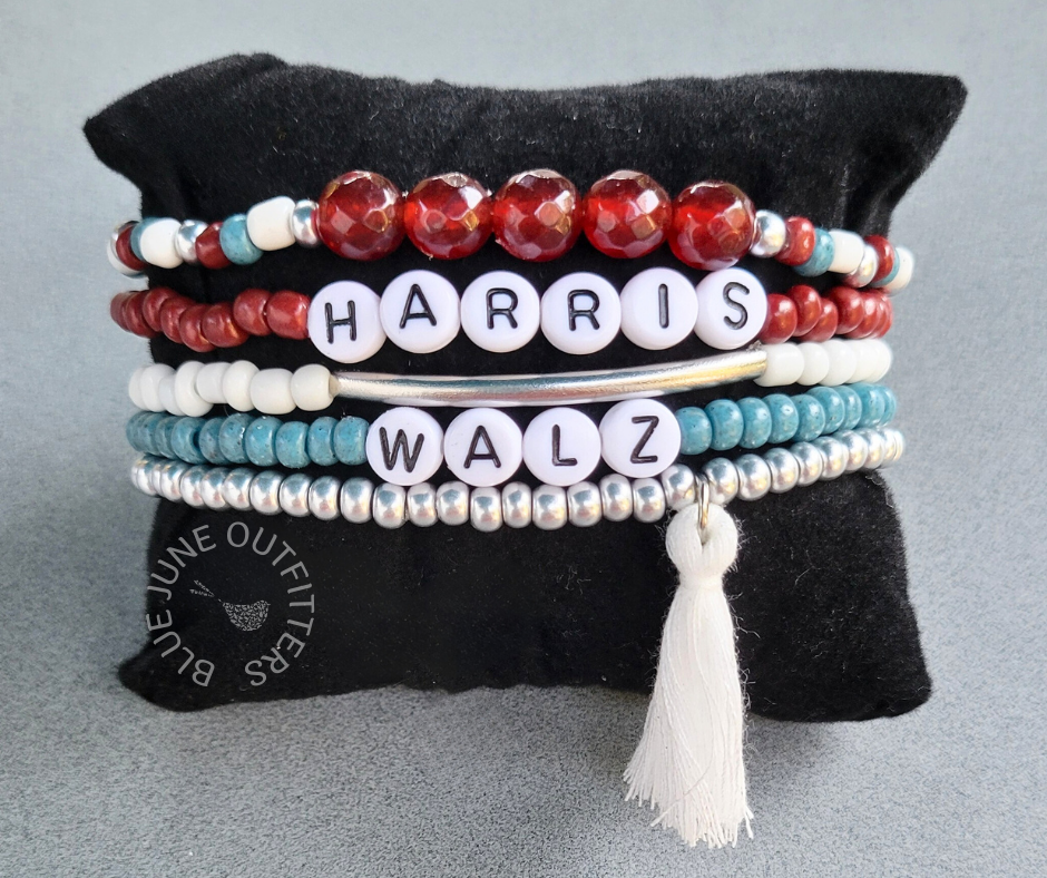 TEAM KAMALA | BEADED FRIENDSHIP BRACELETS SET OF 5