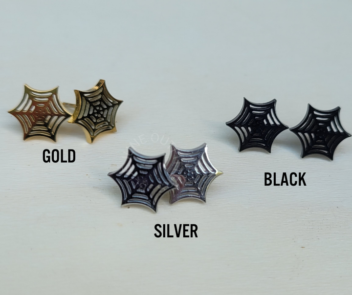 Spiderweb Stud Earrings