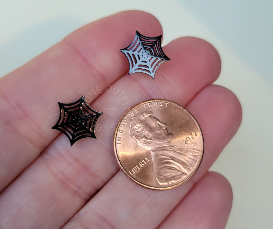 Spiderweb Stud Earrings