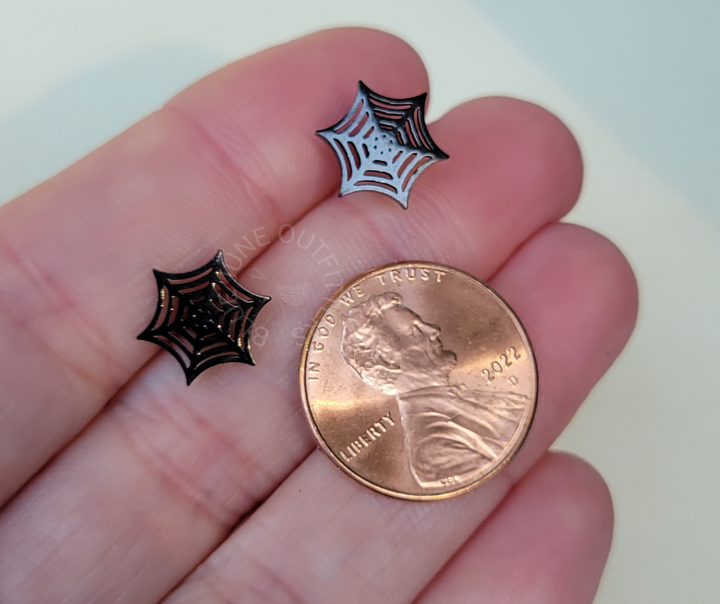 Spiderweb Stud Earrings