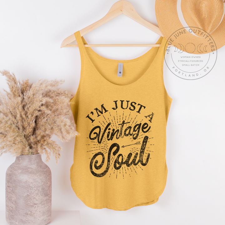 I'm Just A Vintage Soul | Women's Retro Tank