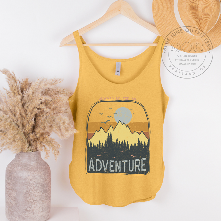 Adventure Mountains Sunset | Women's Boho Nature Tank