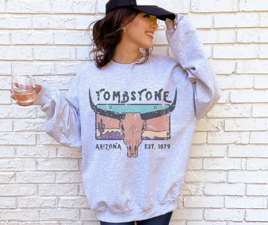 Tombstone Arizona | Retro Desert Crewneck Sweatshirt