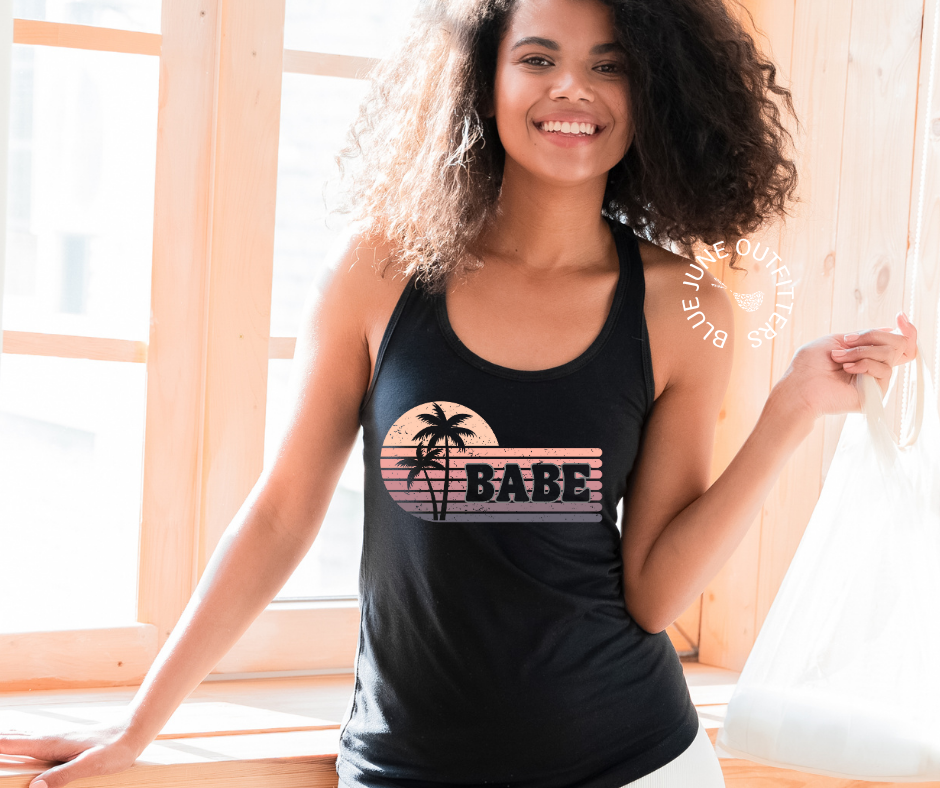 Tropical Babe Tank Top | Bachelorette Party Shirts