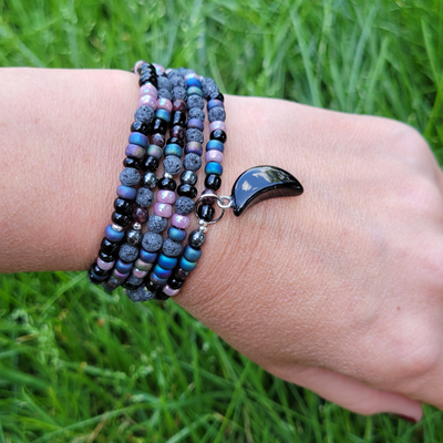 MYSTICAL BEADED WRAP BRACELET | GENUINE GEMSTONES