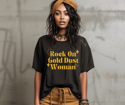 Rock On Gold Dust Woman | Comfort Colors® Stevie Vibes Tee