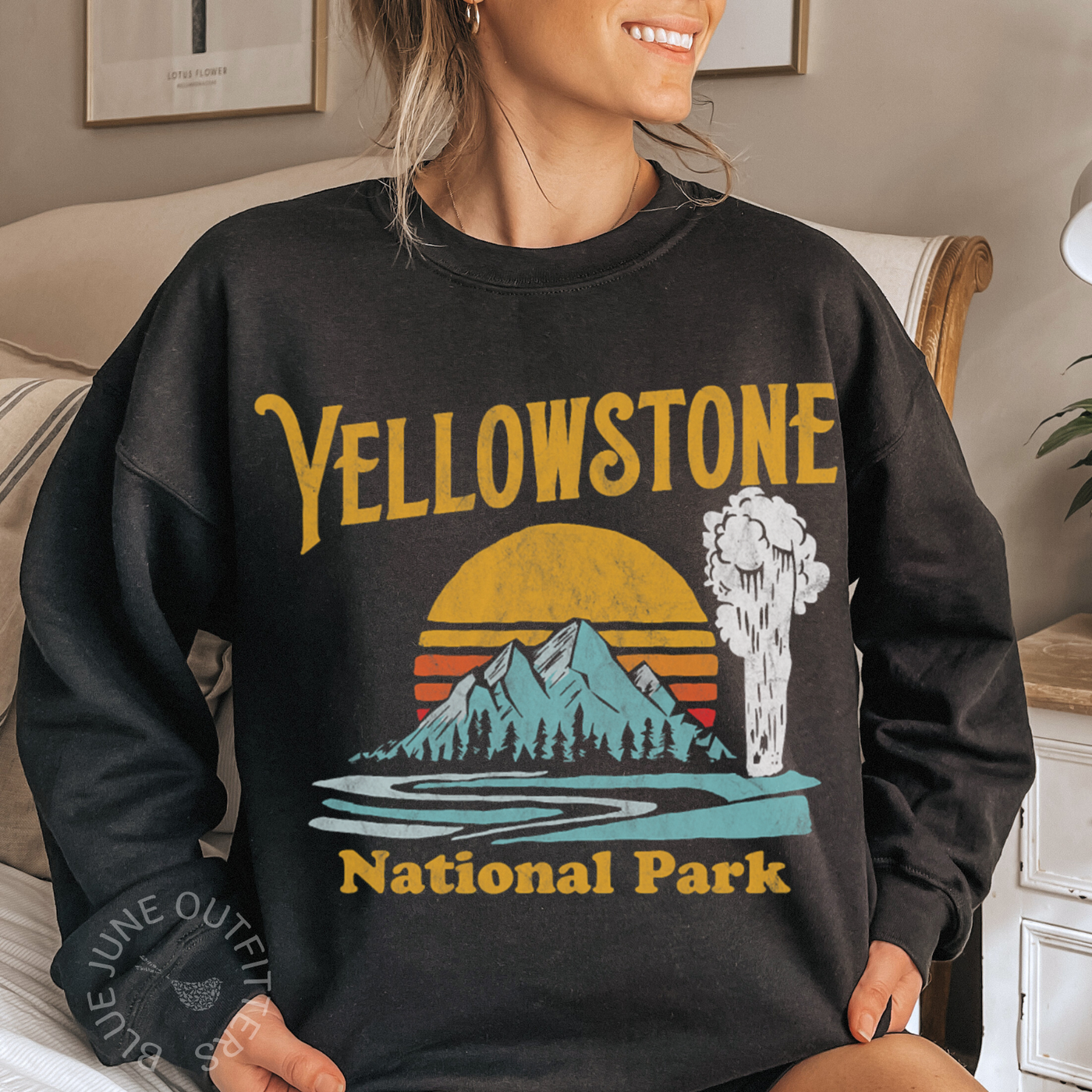 Yellowstone National Park Geyser Sweatshirt