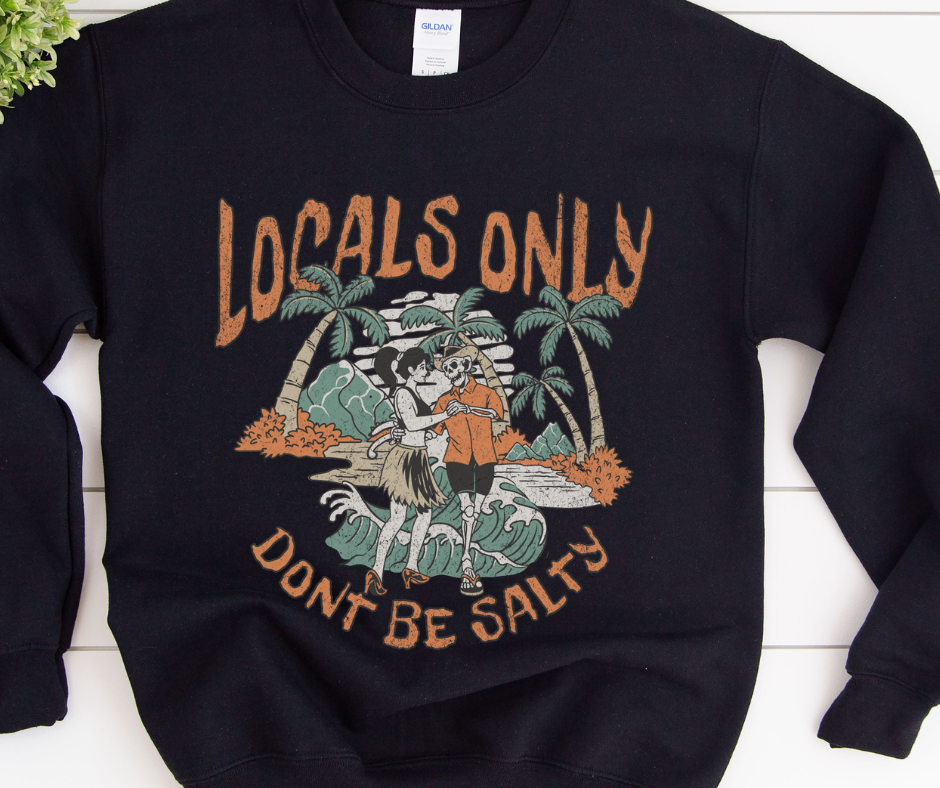 LOCALS ONLY | SALTY BEACH CREWNECK SWEATSHIRT