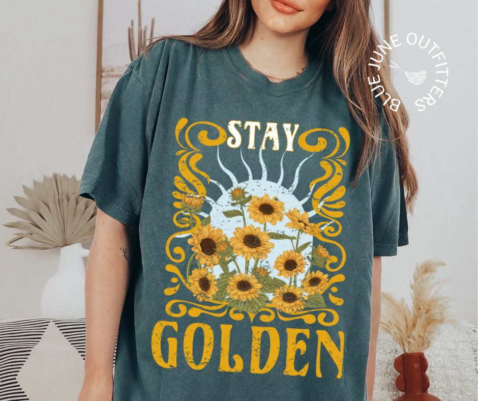 Stay Golden | Retro Hippie Comfort Colors® Tee